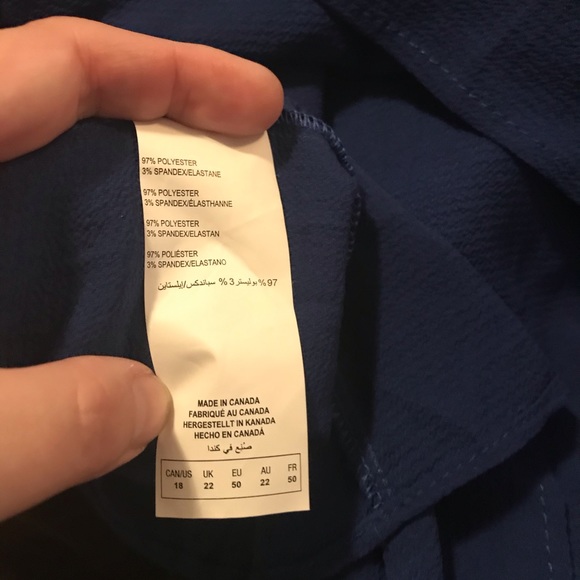 Michel Studio Dark blue one sleeve blouse - Picture 12 of 12